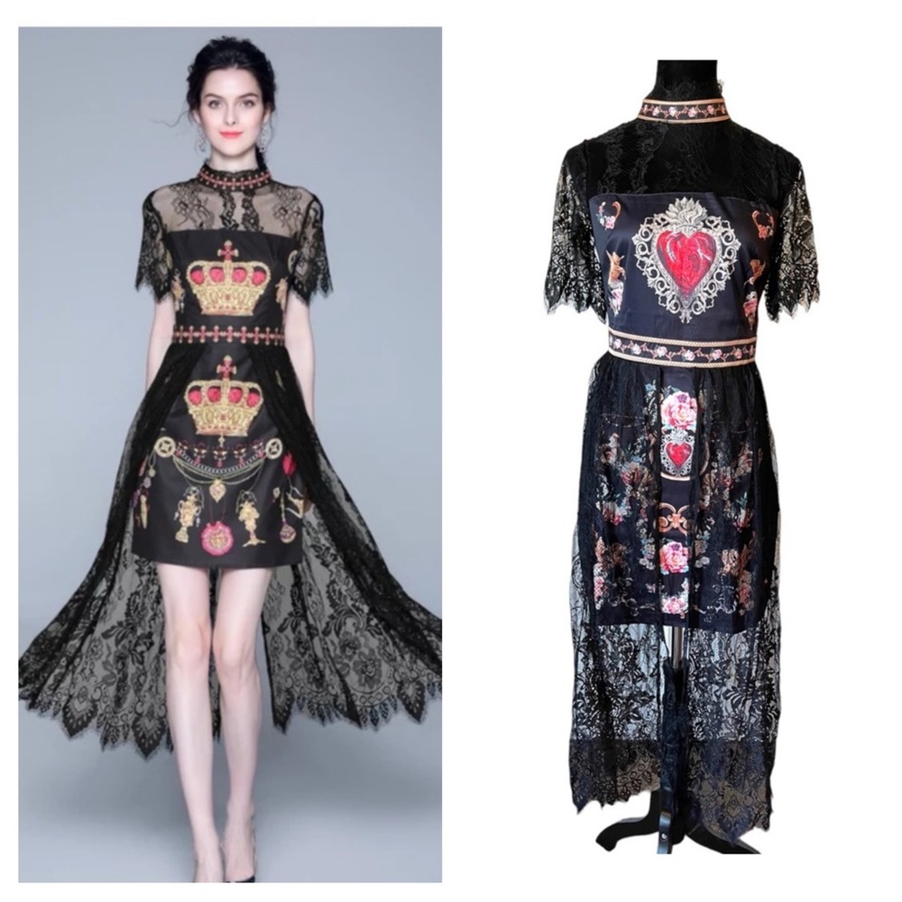 Stunning & Fun Lace Accent Dress The Rozmundah - Picture 3 of 13